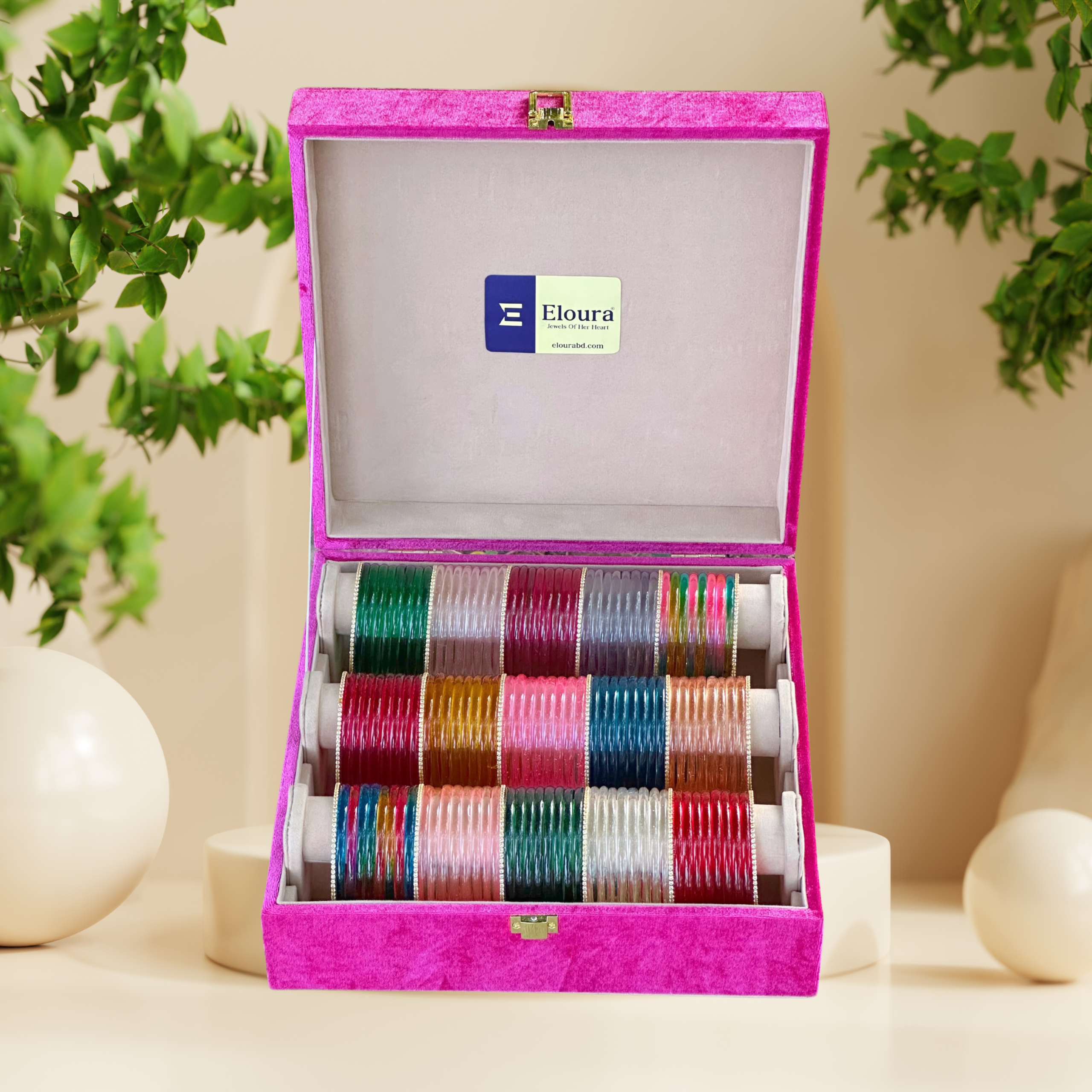 20 Color 5mm. Jelly Combo With Triple Stand Premium Velvet Box