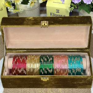 5 Dozen Double Moon With Single Stand Premium Velvet Box